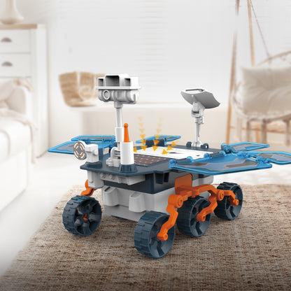 LITTLE STORY DIY Solar Mars Exploration Rover (46 Pcs), STEM Series - Blue