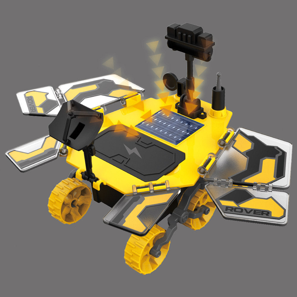 LITTLE STORY DIY Solar Mars Exploration Rover (46 Pcs), STEM Series - Yellow