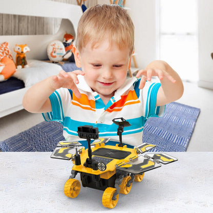 LITTLE STORY DIY Solar Mars Exploration Rover (46 Pcs), STEM Series - Yellow