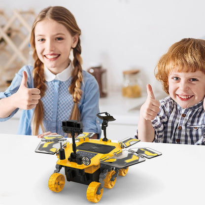 LITTLE STORY DIY Solar Mars Exploration Rover (46 Pcs), STEM Series - Yellow