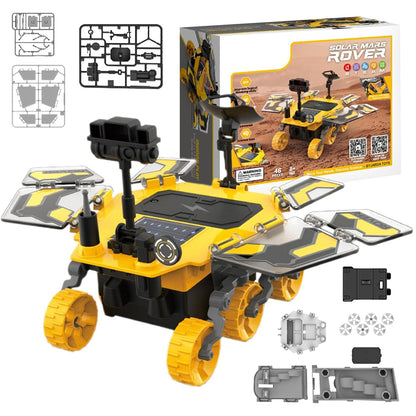 LITTLE STORY DIY Solar Mars Exploration Rover (46 Pcs), STEM Series - Yellow