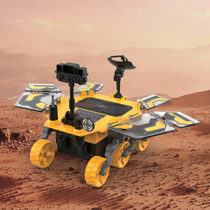 LITTLE STORY DIY Solar Mars Exploration Rover (46 Pcs), STEM Series - Yellow