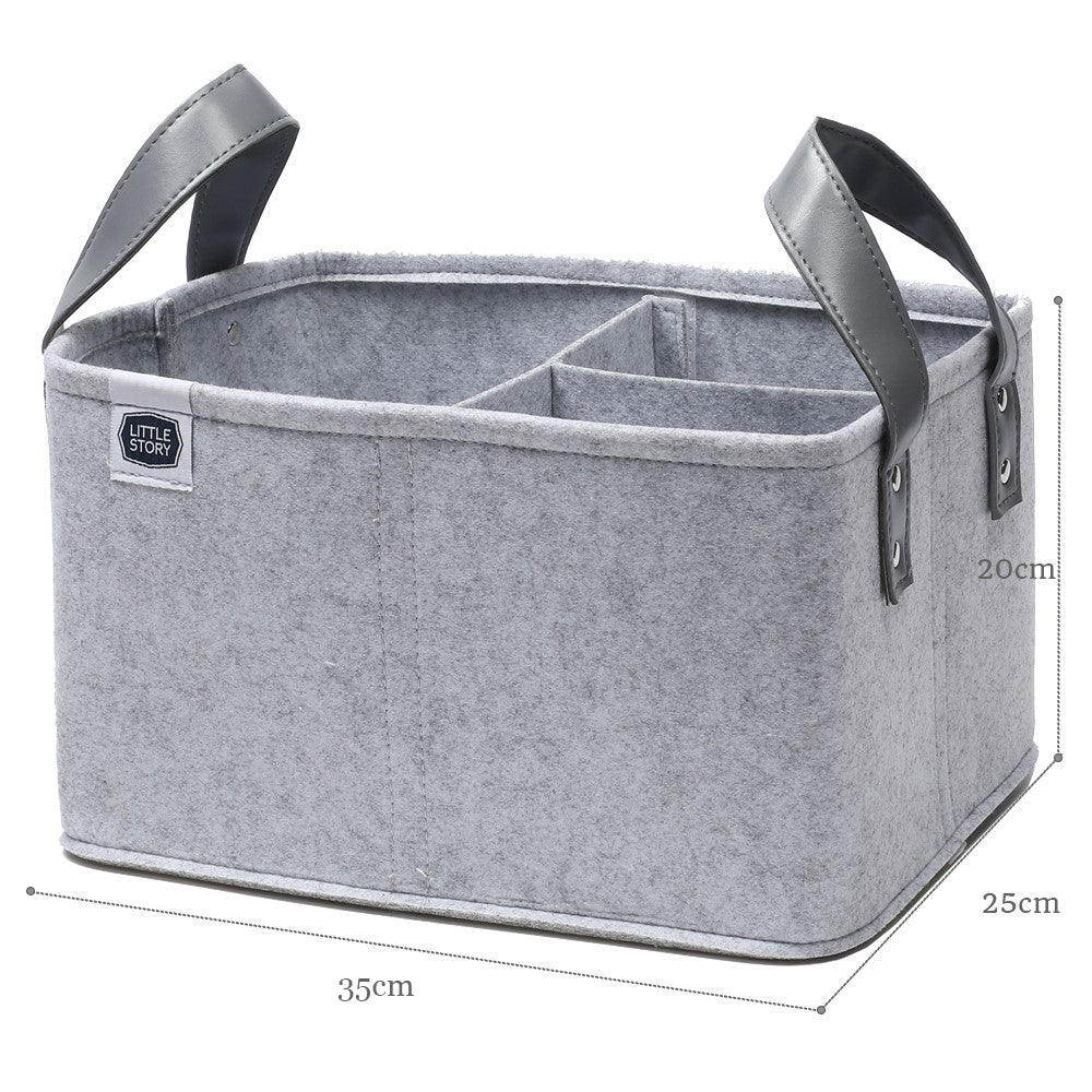 LITTLE STORY Diaper Caddy Simplex - Grey