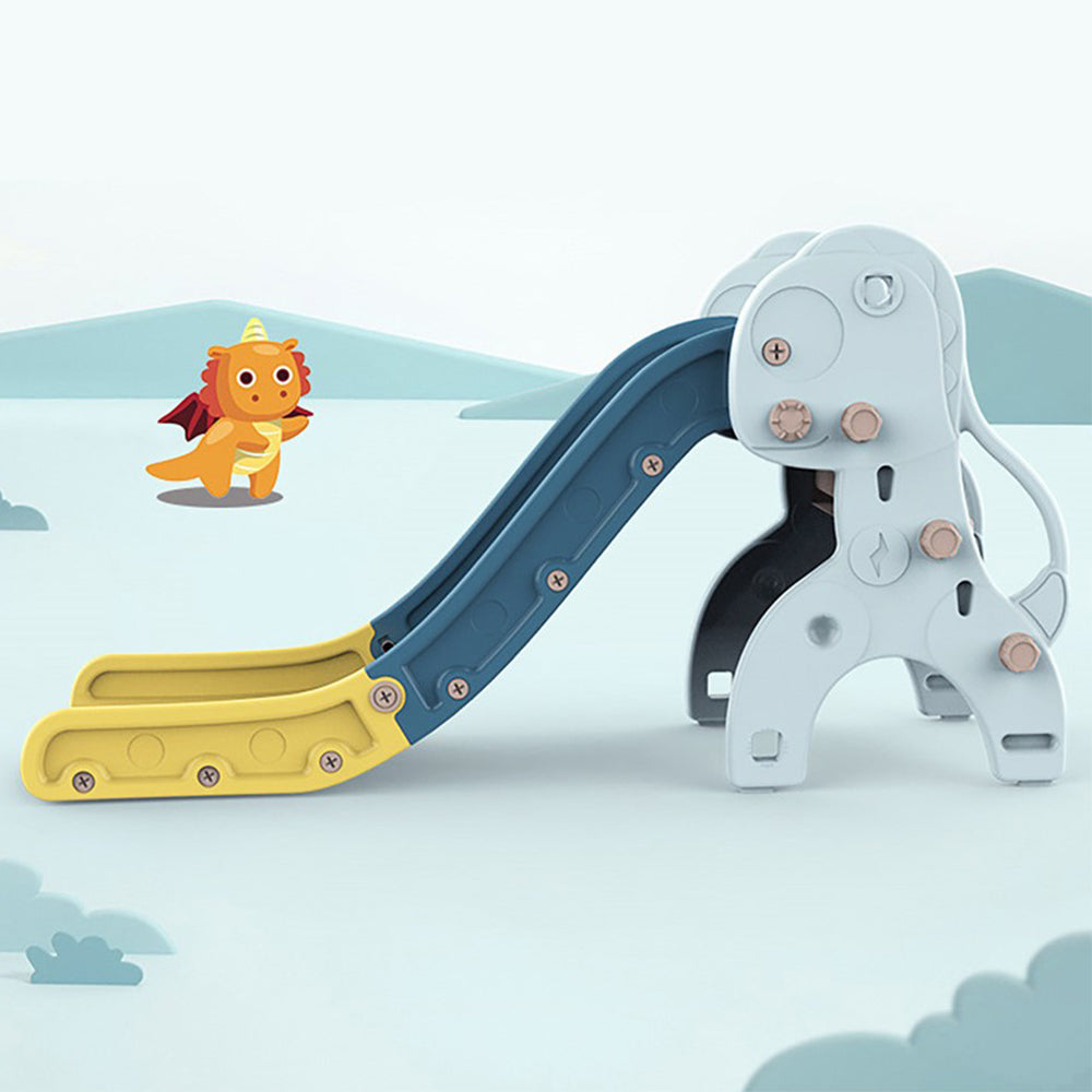 LITTLE STORY Dinosaur Slide with Basket Ball Hoop