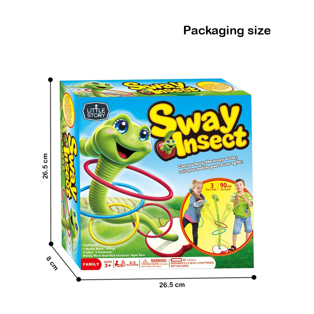 LITTLE STORY Electric Spin Master Sway Insect with 9*Ferrule Ring, STEM Series - Multicolor