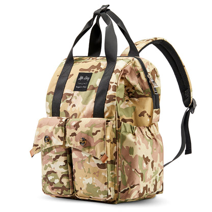 LITTLE STORY Elite Diaper Bag w/Stroller Hooks & Changing mat - Camouflage
