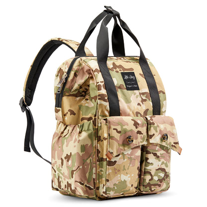 LITTLE STORY Elite Diaper Bag w/Stroller Hooks & Changing mat - Camouflage