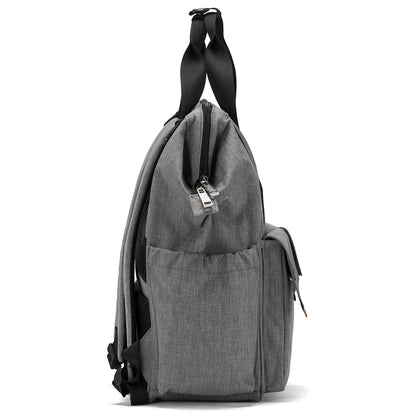 LITTLE STORY Elite Diaper Bag w/Stroller Hooks & Changing mat - Grey