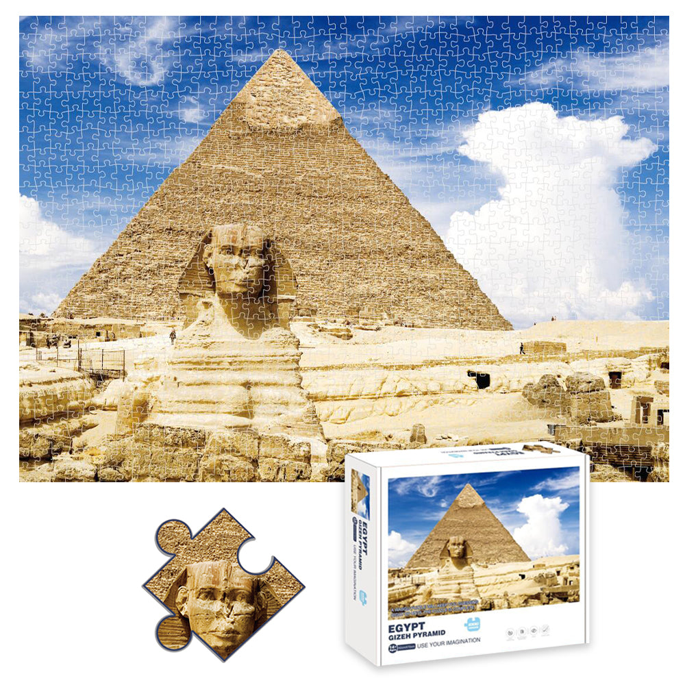 LITTLE STORY Jigsaw Puzzle Educational & Fun Game (The Great Pyramid of Giza, Egypt) - 1000 pcs