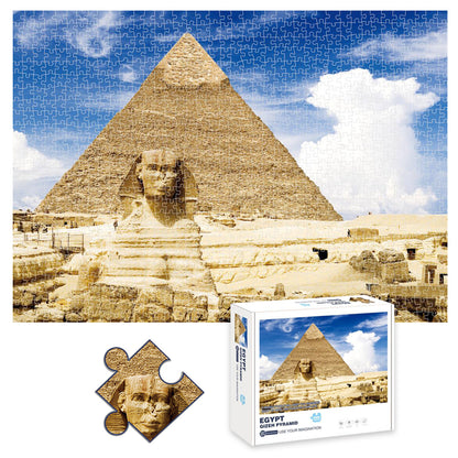 LITTLE STORY Jigsaw Puzzle Educational & Fun Game (The Great Pyramid of Giza, Egypt) - 1000 pcs