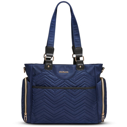 LITTLE STORY Matilda Diaper Bag - Navy Blue