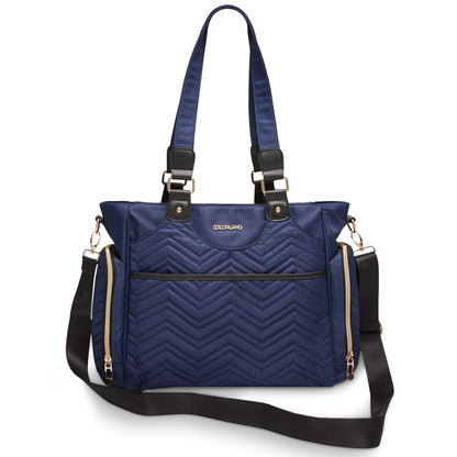 LITTLE STORY Matilda Diaper Bag - Navy Blue