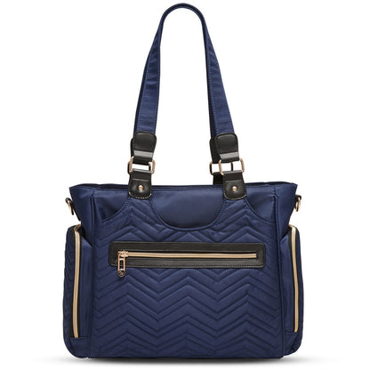 LITTLE STORY Matilda Diaper Bag - Navy Blue
