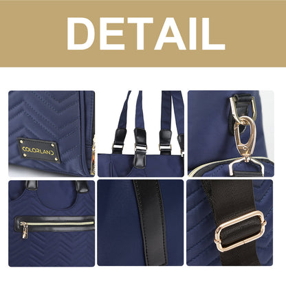 LITTLE STORY Matilda Diaper Bag - Navy Blue