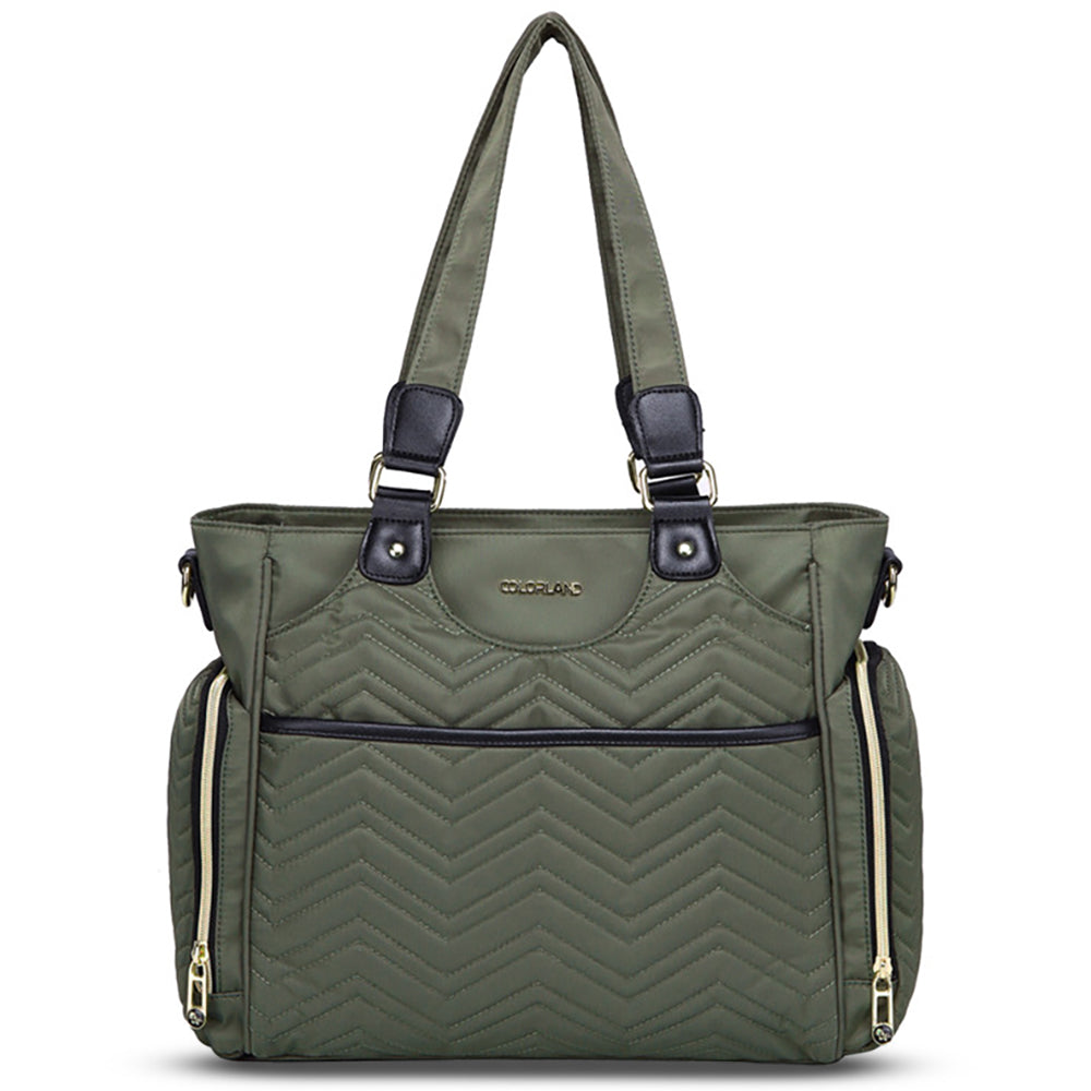 LITTLE STORY Matilda Diaper Bag - Olive Green