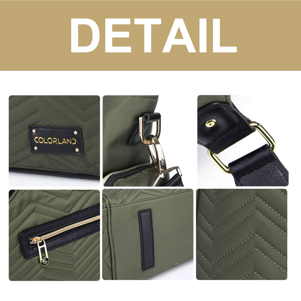 LITTLE STORY Matilda Diaper Bag - Olive Green