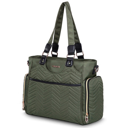 LITTLE STORY Matilda Diaper Bag - Olive Green