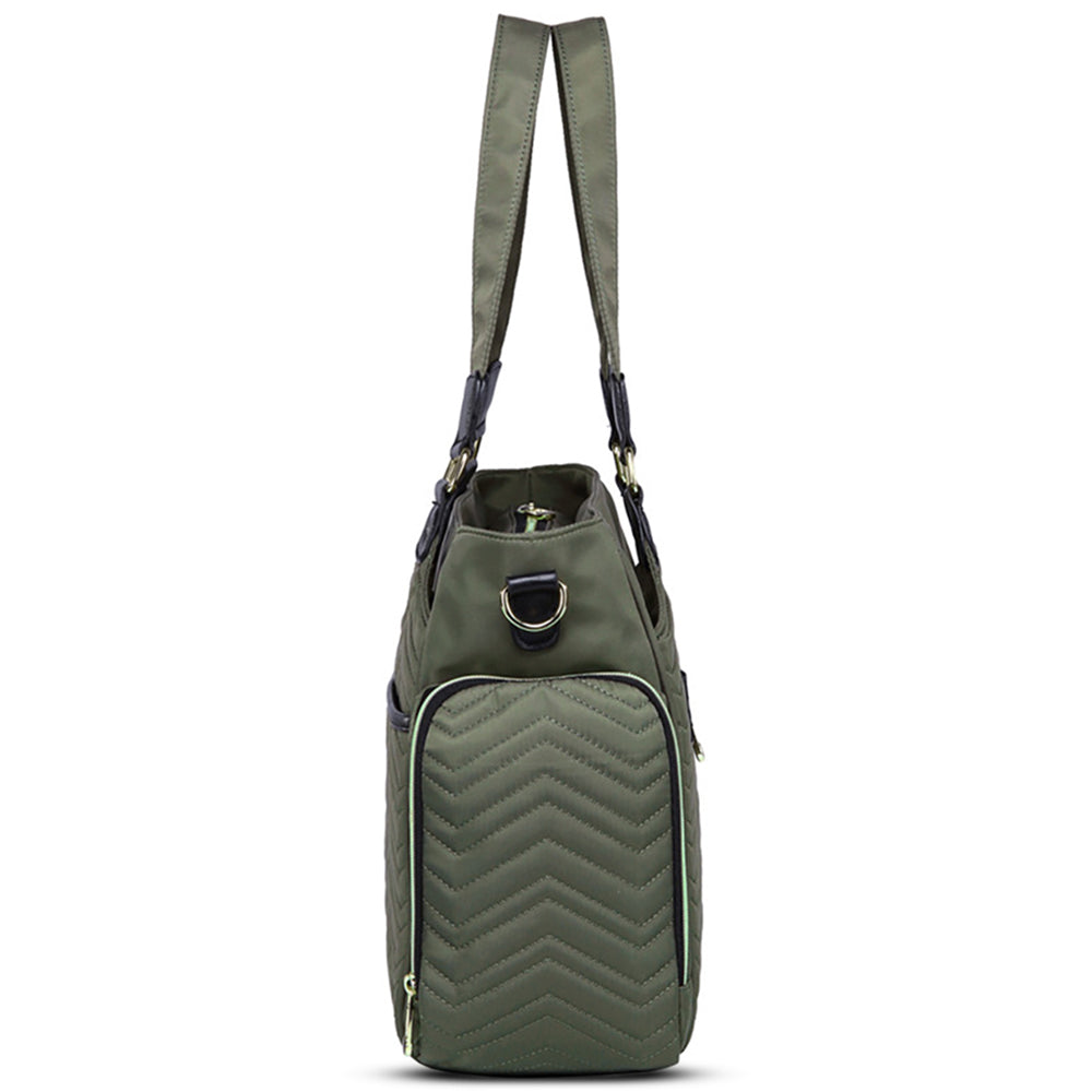 LITTLE STORY Matilda Diaper Bag - Olive Green