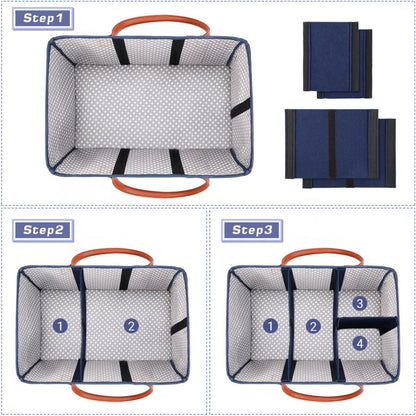 LITTLE STORY Premium Diaper Caddy - Blue