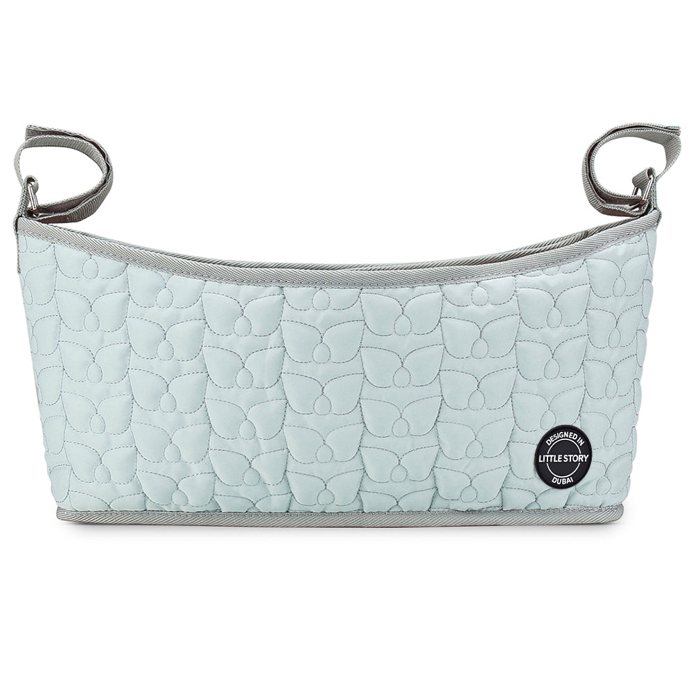 LITTLE STORY Premium Stroller Bag - Quilted - Blue