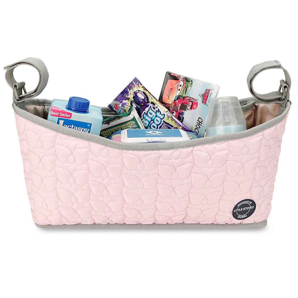 LITTLE STORY Premium Stroller Bag - Quilted - Pink
