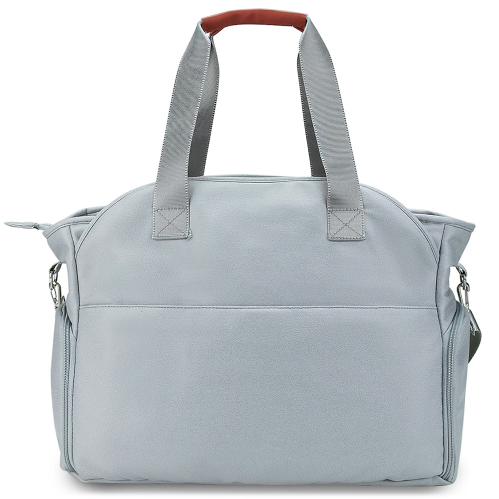 LITTLE STORY Quilted Diaper Bag w/Pacifier Pouch - Blue