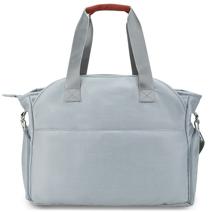 LITTLE STORY Quilted Diaper Bag w/Pacifier Pouch - Blue