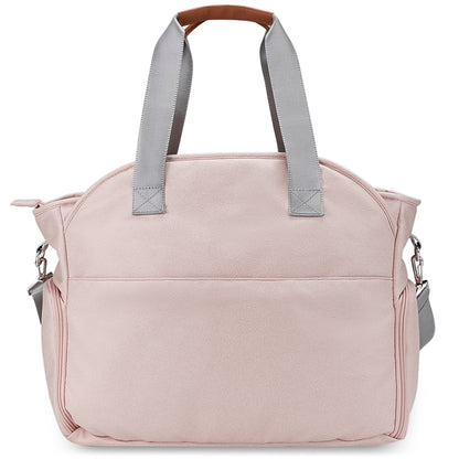 LITTLE STORY Quilted Diaper Bag w/Pacifier Pouch - Pink