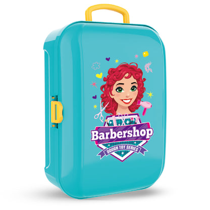 LITTLE STORY Role Play Beautician/Make Up Box With Dough Backpack (30 Pcs) - Green