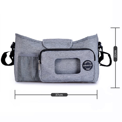 LITTLE STORY Stroller Diaper Organizer Bag - Grey