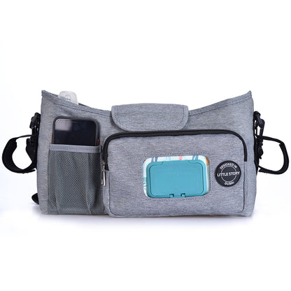 LITTLE STORY Stroller Diaper Organizer Bag - Grey