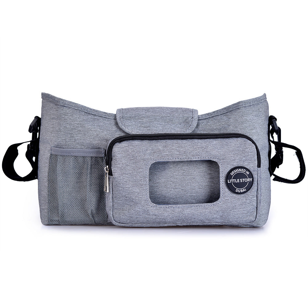 LITTLE STORY Stroller Diaper Organizer Bag - Grey