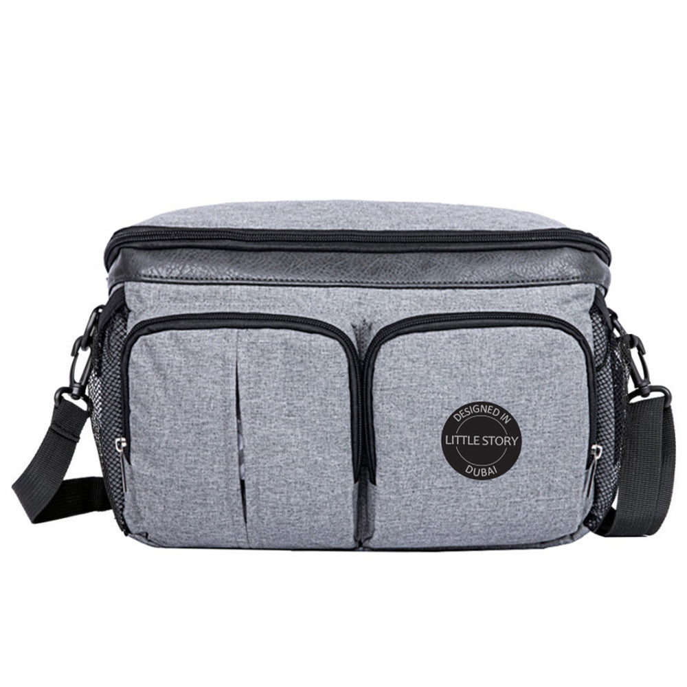 LITTLE STORY Stroller Organizer Travel Bag - Grey