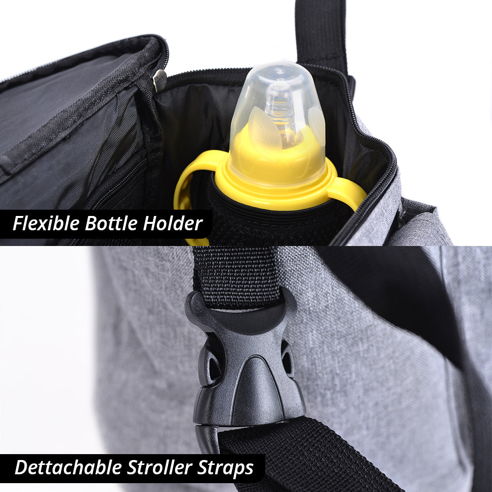 LITTLE STORY Stroller Organizer Travel Bag - Grey