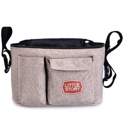 LITTLE STORY Stroller Organizer Travel Bag - Ivory