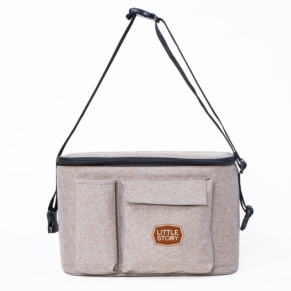 LITTLE STORY Stroller Organizer Travel Bag - Ivory