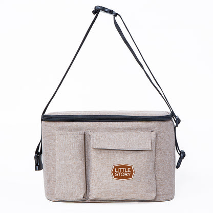 LITTLE STORY Stroller Organizer Travel Bag - Ivory