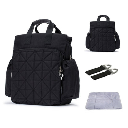 LITTLE STORY Styler Diaper Backpack - Black