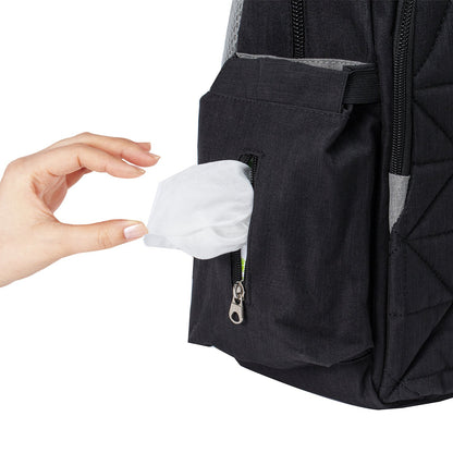 LITTLE STORY Styler Diaper Backpack - Black