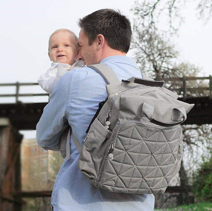 LITTLE STORY Styler Diaper Backpack - Grey