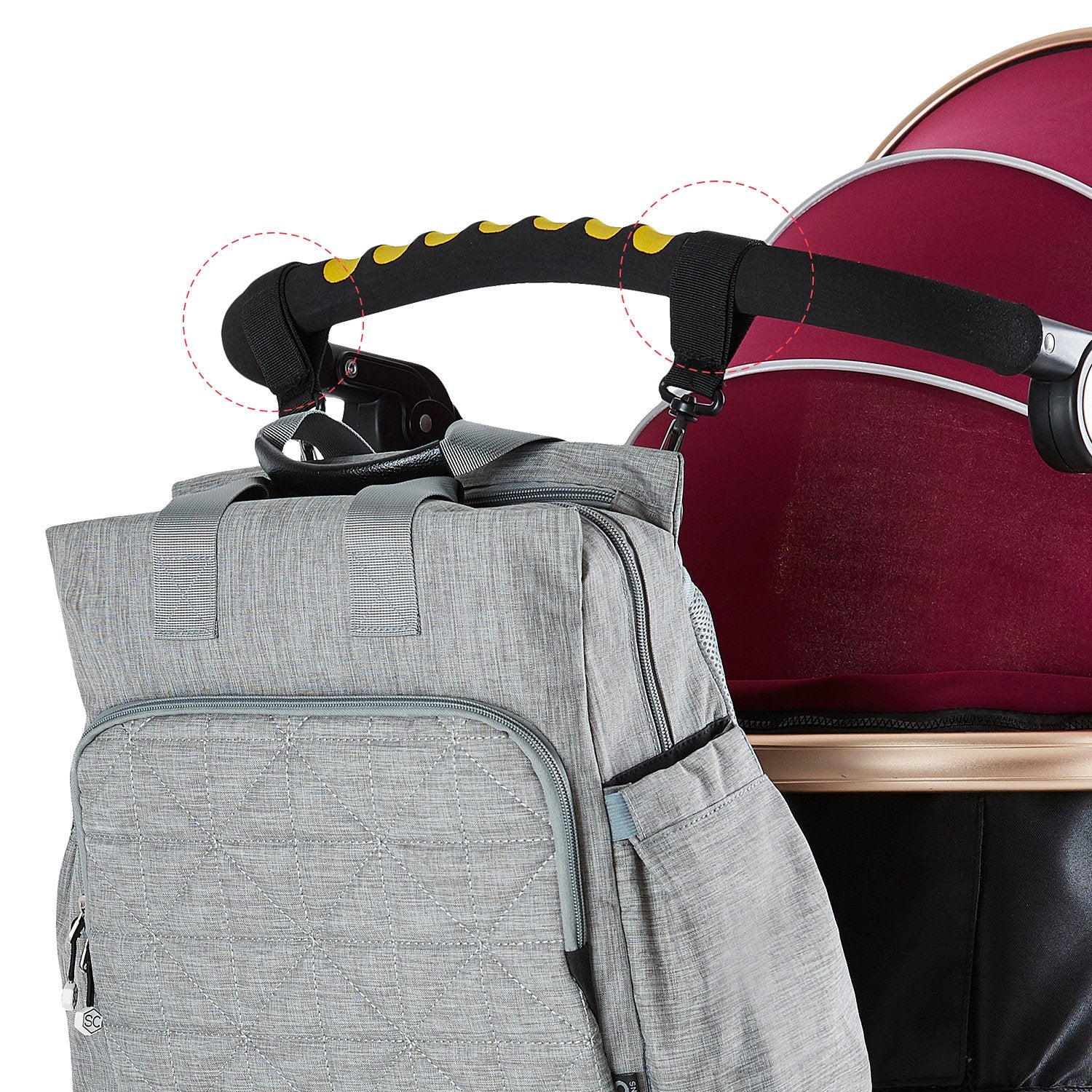 LITTLE STORY Styler Diaper Backpack - Grey