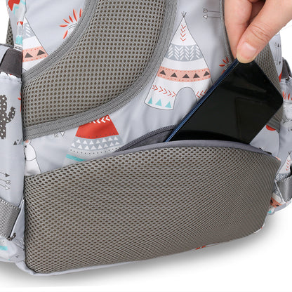 LITTLE STORY Styler Diaper Backpack - Polar Bear Grey