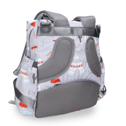 LITTLE STORY Styler Diaper Backpack - Polar Bear Grey