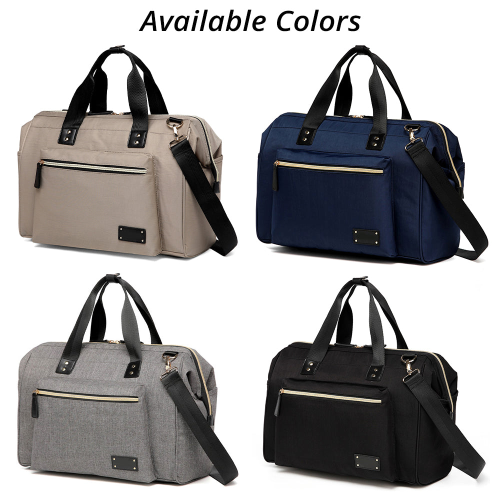 LITTLE STORY Zera Mom Dad Diaper Bag - Beige