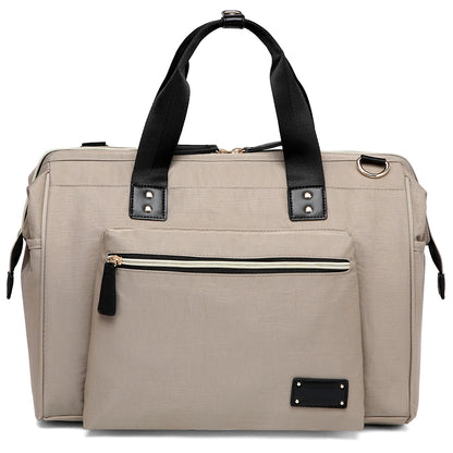 LITTLE STORY Zera Mom Dad Diaper Bag - Beige