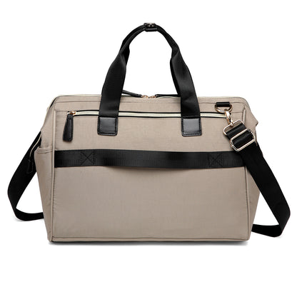 LITTLE STORY Zera Mom Dad Diaper Bag - Beige