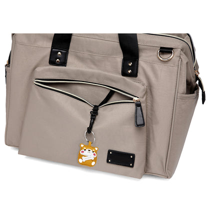 LITTLE STORY Zera Mom Dad Diaper Bag - Beige
