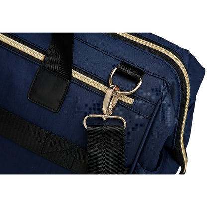 LITTLE STORY Zera Mom Dad Diaper Bag - Navy Blue