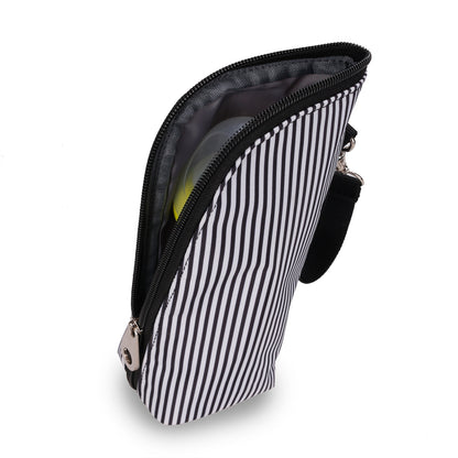 LITTLE STORY diaper bag set of 6 with hooks - Black