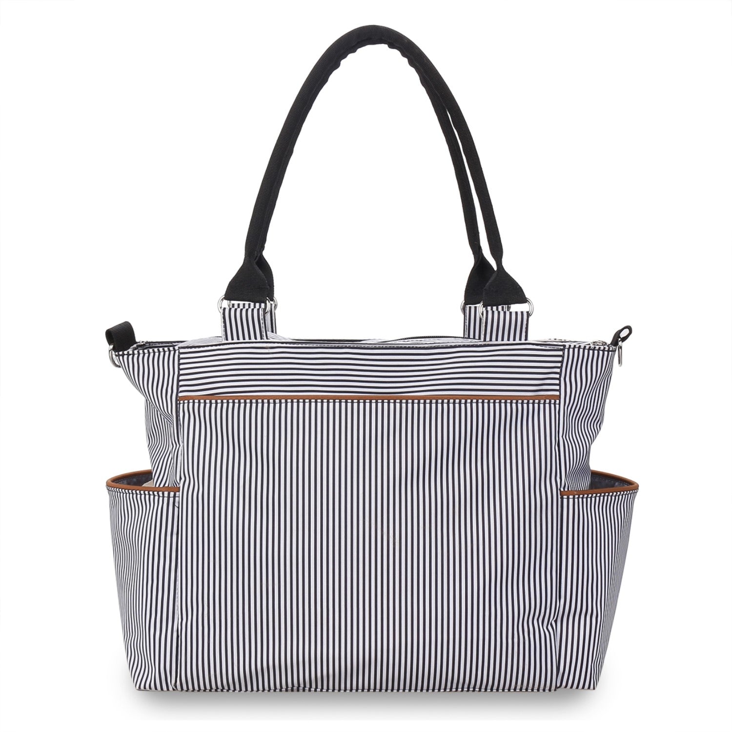 LITTLE STORY diaper bag set of 6 with hooks - Black